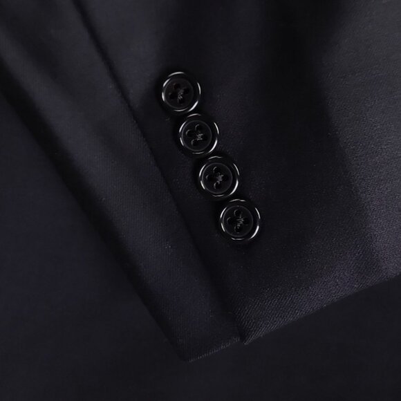 Hart Schaffner Marx Black Sports coat 54R - Picture 7 of 16